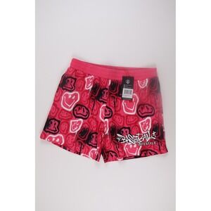 Baseball Lifestyle 101 Smiley Slugger Shorts Small Pink Mesh Athletic Gym Casual